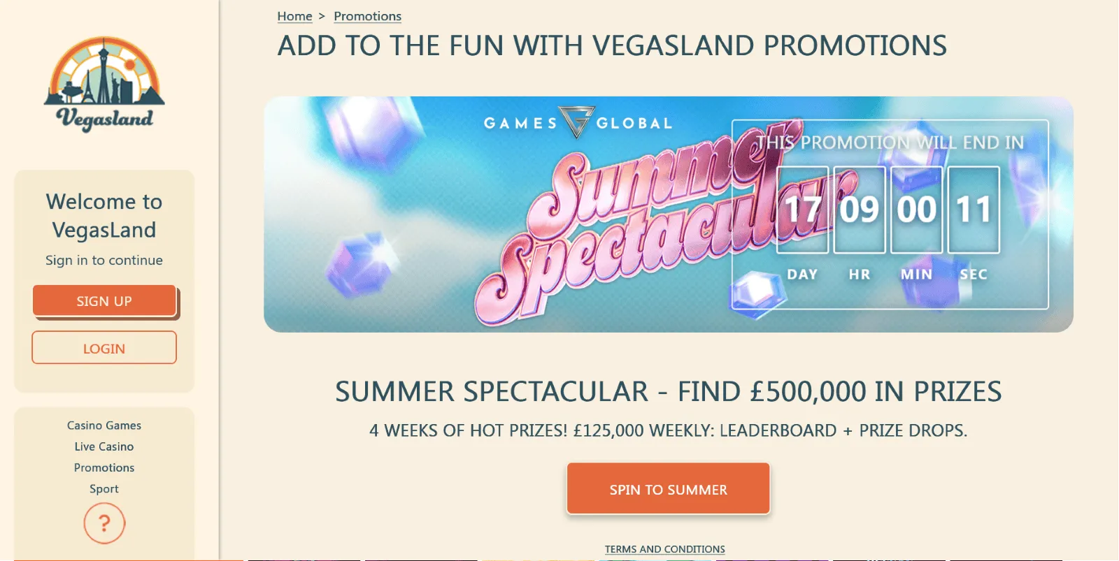 Vegasland casino